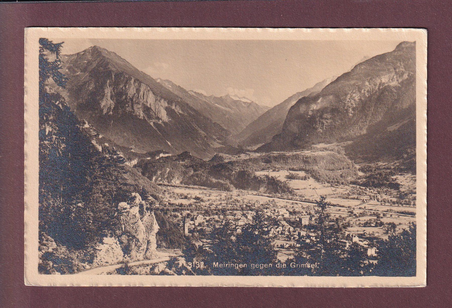 Cartoline postali: MEIRINGEN - Grimsel – Usato da Pully venduto da nicecards