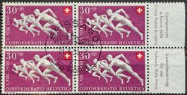 4er Pro Patria B49 1950 sauber gest. Brissago SBK 120.-++++