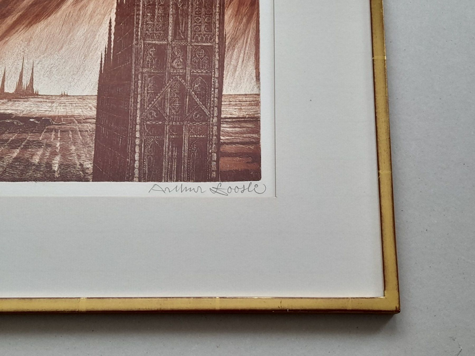 Dipinti: Radierung Kathedrale - Arthur Loosli Thun – Usato da Thun venduto da Treff.....e 1