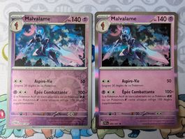 🇫🇷2 cartes holo/reverse Malvalame Destinées de Paldea(PAF)