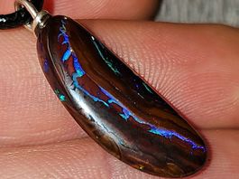 Australischer (Koroit) Opal Silber Anhänger