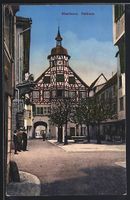 AK Steckborn, Strassenpartie am Rathaus