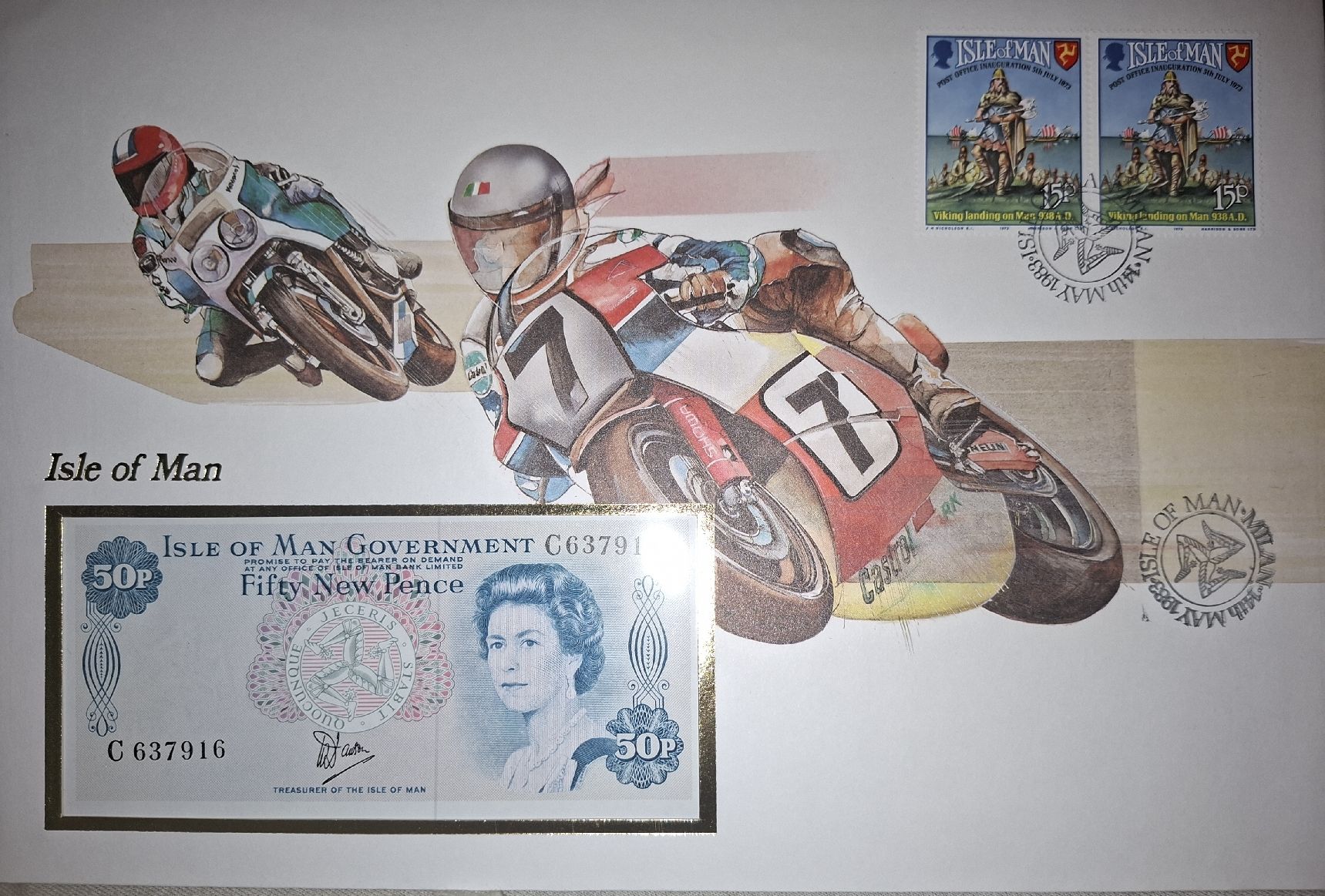 Banknoten: Notenbrief Isle of Man  – Gebraucht aus Balgach von SIMEON27