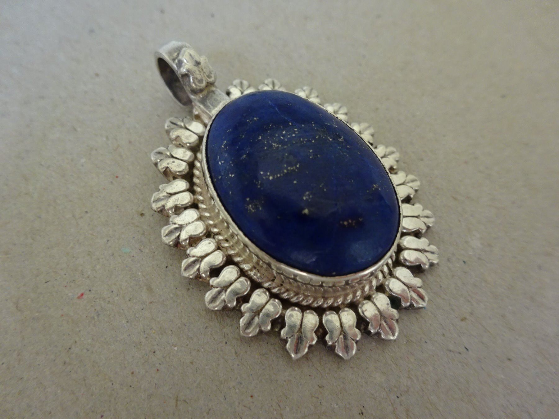 Ciondoli: Lapislazuli Anhänger - 925 Silber – Usato da Esslingen venduto da eintagammeer