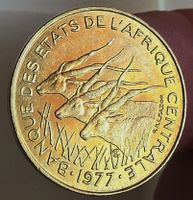 CENTRAL AFRICA 5 FRANCS 1977