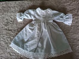 Süsses,altes,Vintage Puppenkleidchen aus Baumwolle & Spitzen