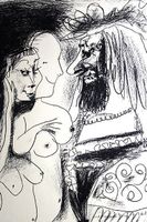 PABLO PICASSO (Spain, 1881-1973) Le vieux Roix, Lithographie