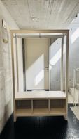 IKEA Open Wardrobe with shelves,white, with slight wear