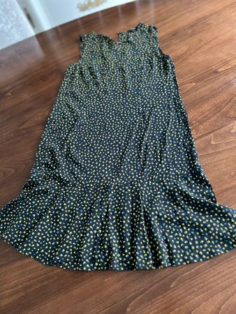 Sommerliches OPUS Kleid, Grösse 36, Schwarz mit Muster