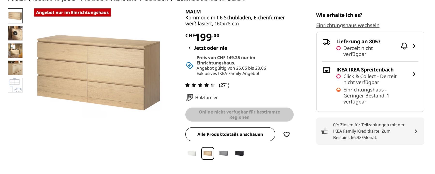 Commodes: IKEA MALM Kommode – Neuf (Voir description) à Zürich par Lara3005 2