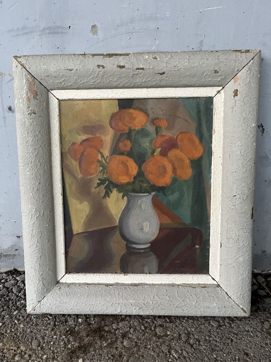 Dipinti: Schönes altes Blumenstilleben-Ölgemälde – Usato da Rünenberg venduto da Fendi02