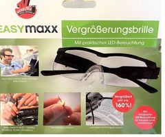 EASYmaxx Vergrösserungsbrille LED - schwarz