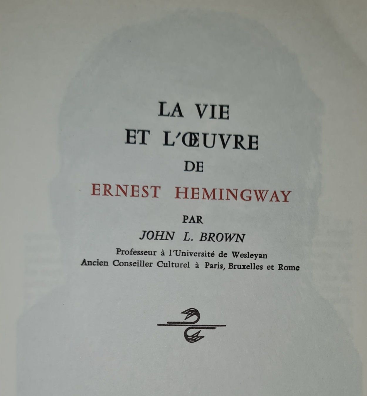 Libri: Ernest Hemingway /  L' Adieu aux armes – Usato da Cortaillod venduto da signep 2