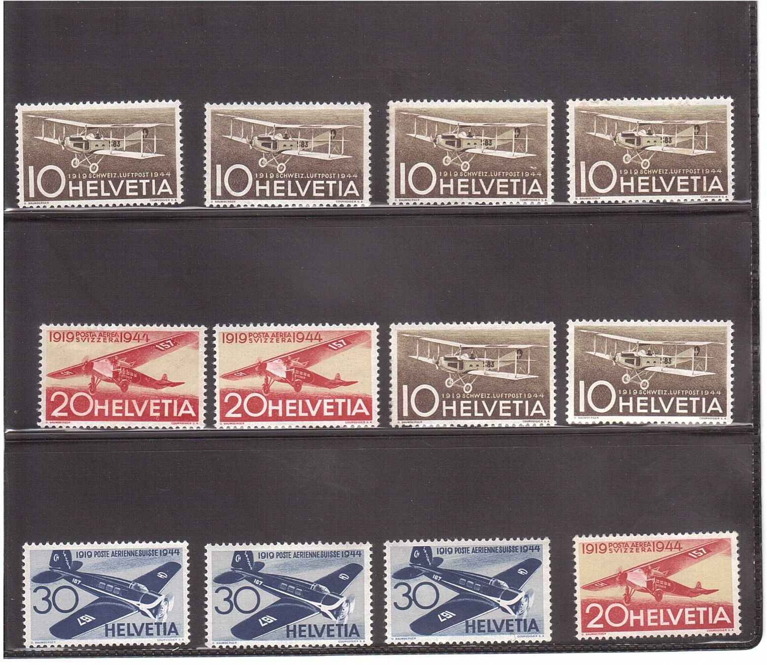 Alle Briefmarken: 1944 Restlos 25 Jahre Flugpost – Gebraucht aus Rheinau von loxis