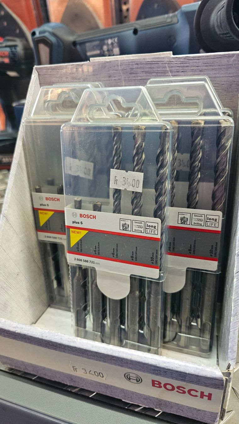 Bosch Tutti gli attrezzi: Bosch Plus 5 Bohrer Set – Nuovo e nell'imballaggio originale da Koppigen venduto da Bracher_Mail-House 2