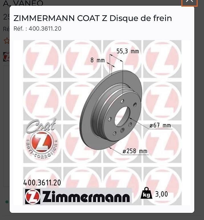 Tutti pezzi di ricambio auto: Disques de freins Mercedes – Usato da Lentigny venduto da EcuProd1 1