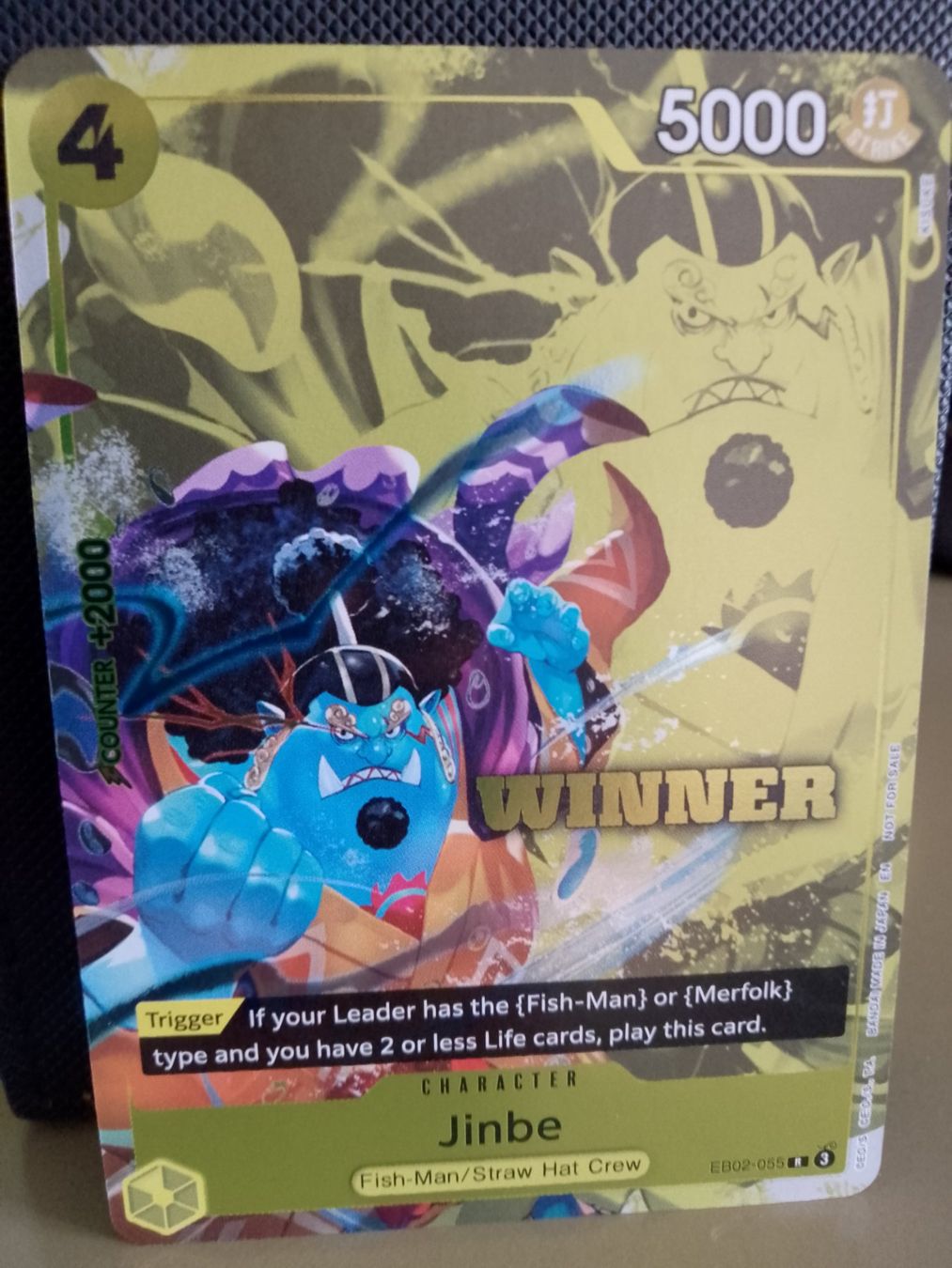 Bandai Sammelbilder & Trading cards: One Piece Winner Jinbe Englisch EB02-055 – Neu (gemäss Beschreibung) aus Jona von Stack
