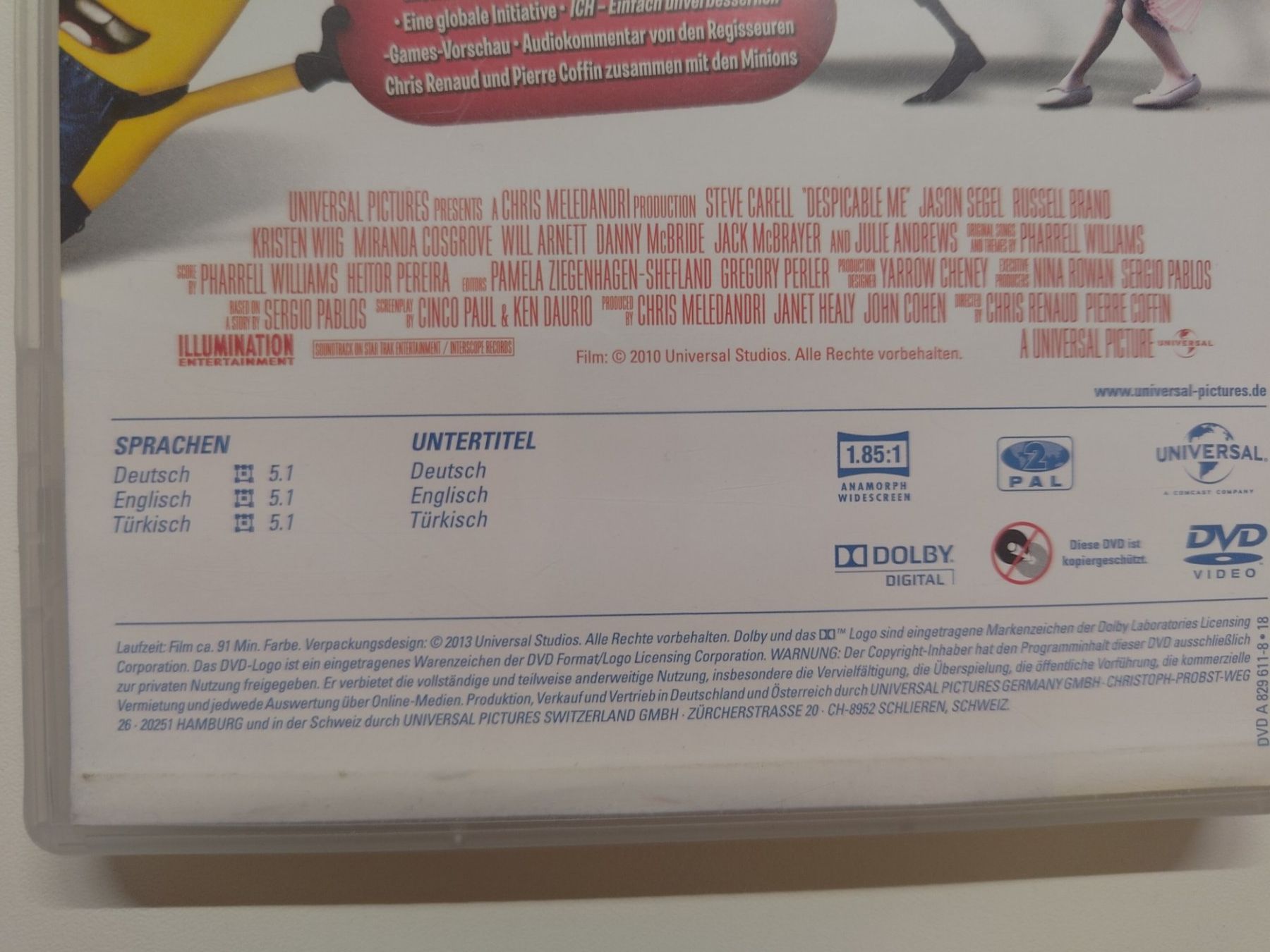 Tutti i DVDs: Ich einfach unverbesserlich – Usato da Liestal venduto da Kratzilla 3