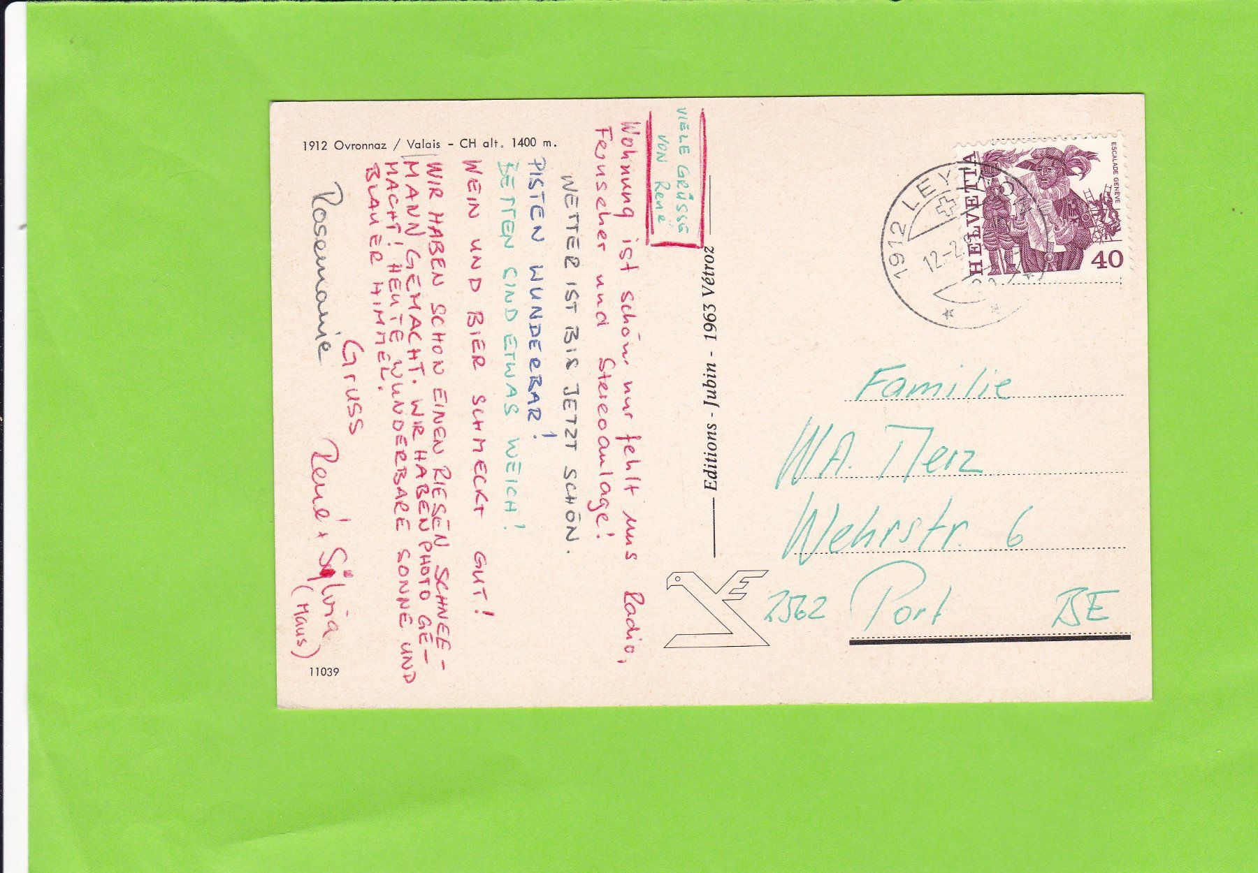 Cartes postales: Ovronnaz – D'occasion à St. Peterzell par neckertal 1