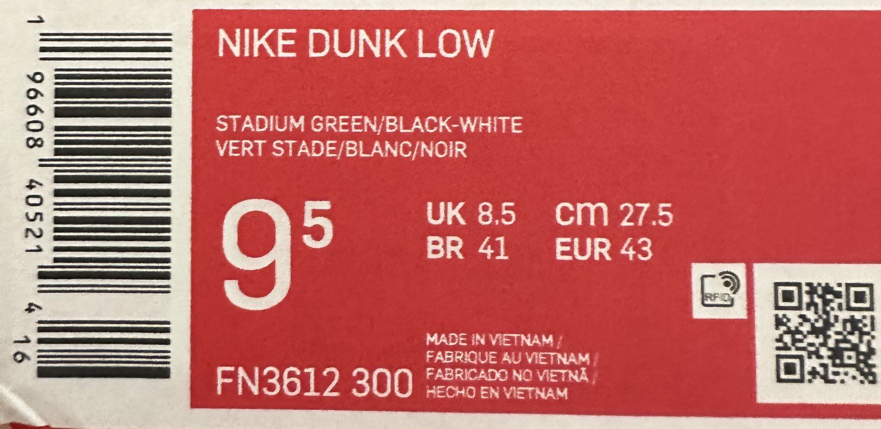 Nike Herrenschuhe: Nike Dunk Low Celtics - Grösse 43 - NEU & OVP – Neu und originalverpackt aus Fehraltorf von essah4life 4