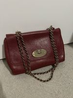 Mulberry Ledertasche Lilly, weinrot, Goldkette