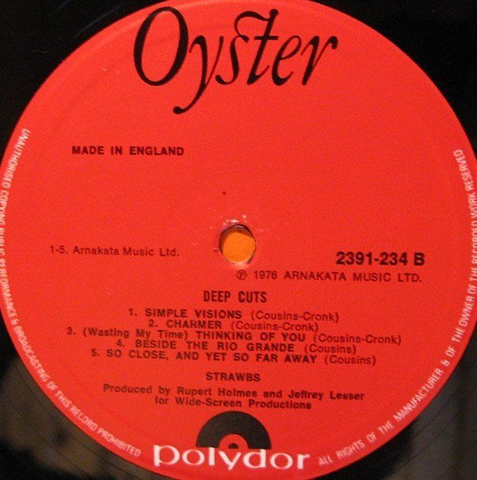 Dischi in vinile: STRAWBS "Deep Cuts" LP, COVER & LABELS IN NEAR MINT TOP!!! – Usato da Monthey venduto da Pingmub 4