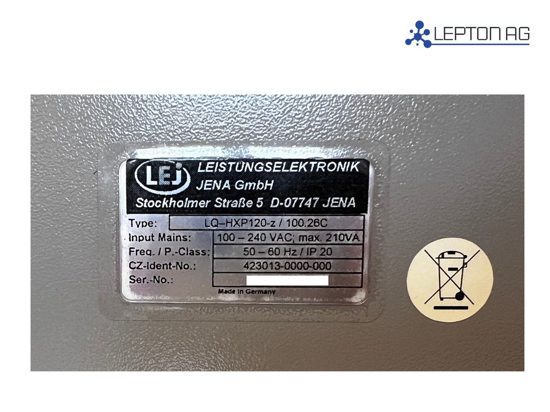 Accessori da laboratorio: Zeiss HXP 120 Fluorescence Light Source LQ-HXP120-z – Usato da Niederdorf venduto da LeptonAG_Labor 8