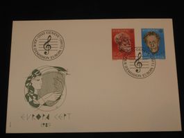 Werbemarken Europa FDC 1985 Nr. 715 + 716 "Dirigen + Ko"