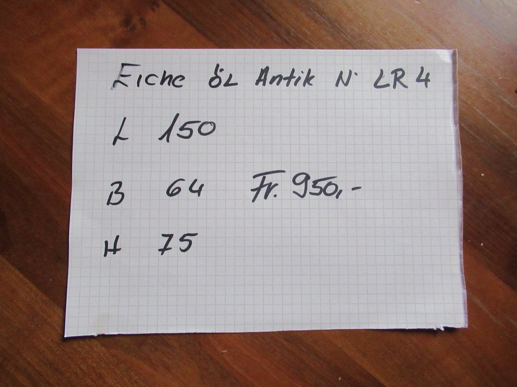 Tische: Antiker Beizentisch (Eiche/150) – Gebraucht aus Berg SG von Pizza58 7