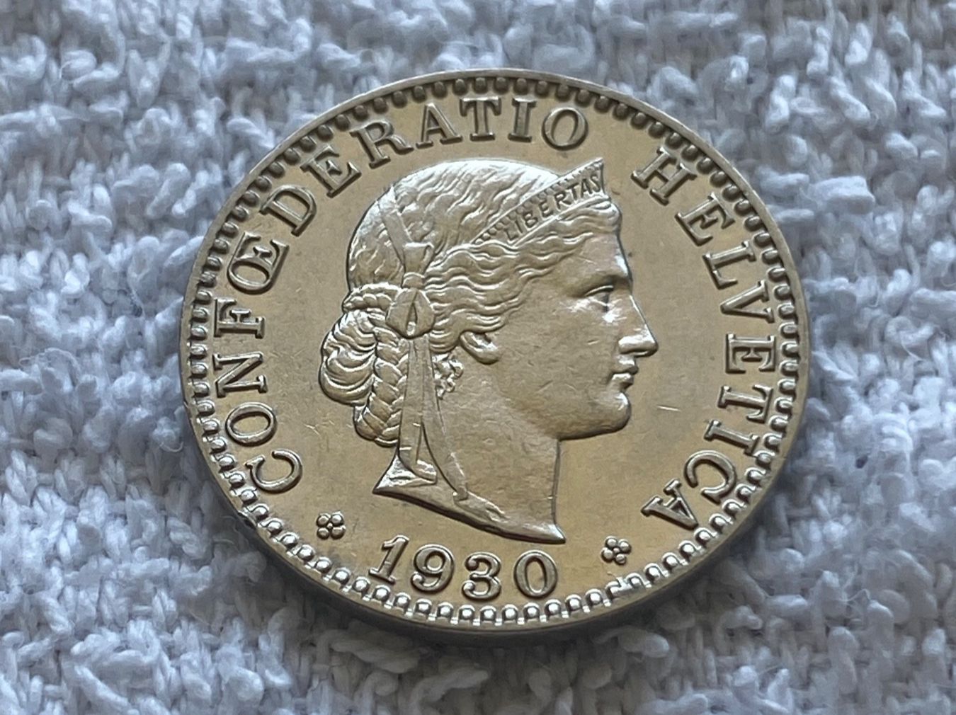 Tutti le monete: 20 centimes/rappen 1930 – Usato da Nyon venduto da Ilmi09