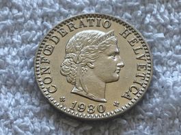 20 centimes/rappen 1930