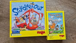 2 Spiele Haba, Trampeltiere, Städtetour