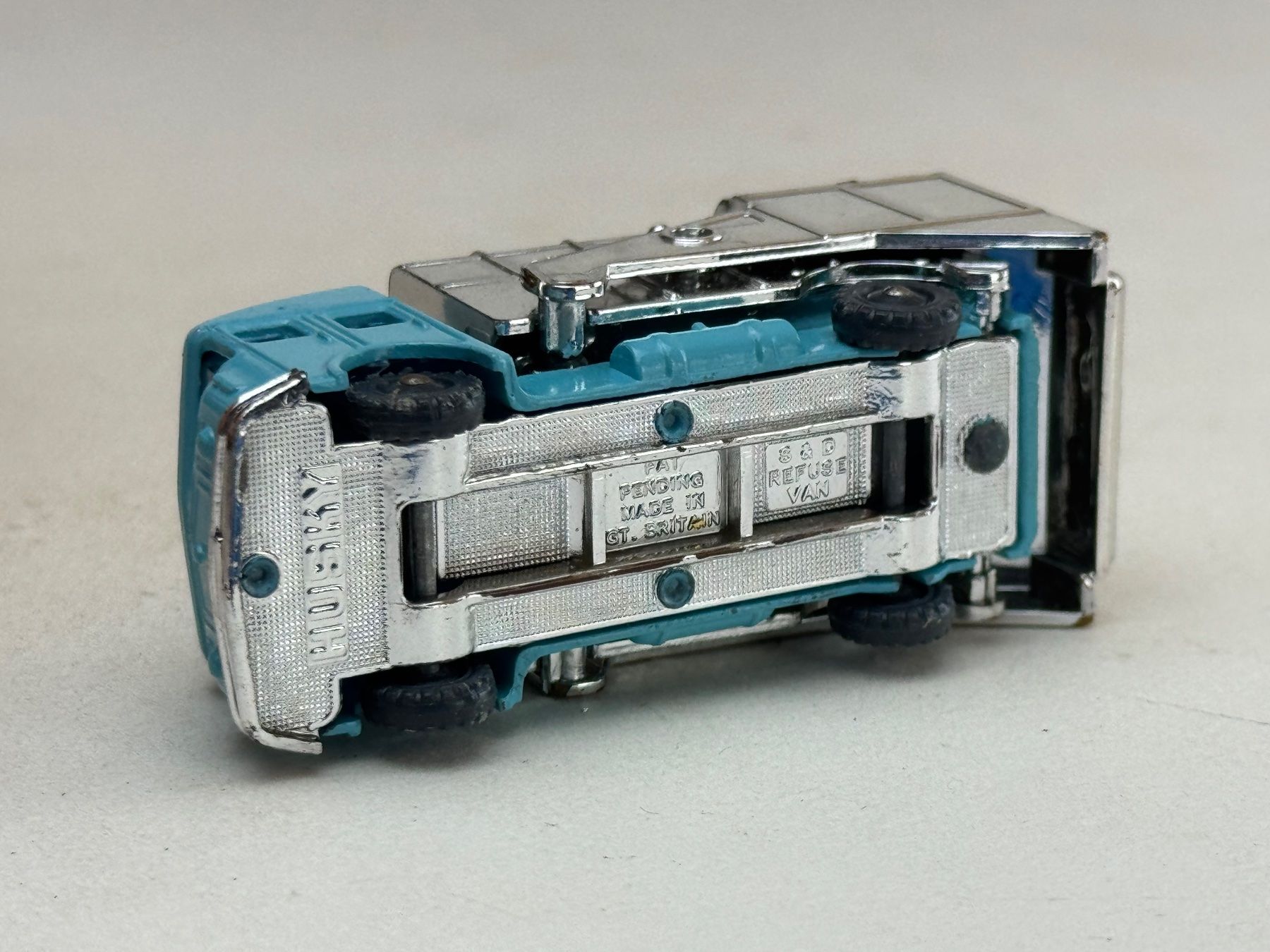 Brekina Modellini d'auto: EB- Husky Müllwagen blau/chrome – Usato da Elm venduto da Wikmtz 3