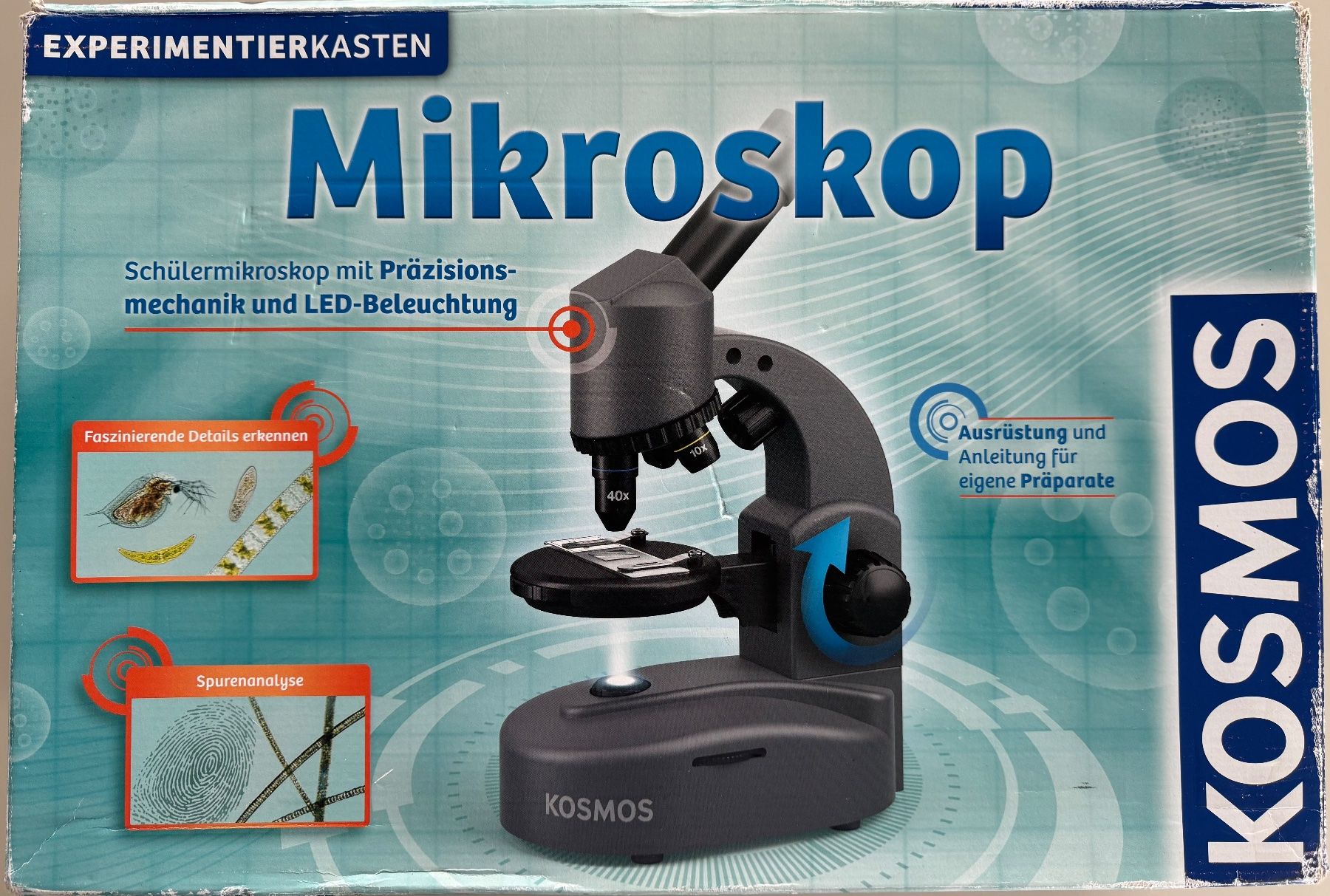 Microscopi: KOSMOS 636098 Microscope + 48 teil Mikroskop-Set +15chf post – Usato da Küsnacht ZH venduto da Conrai