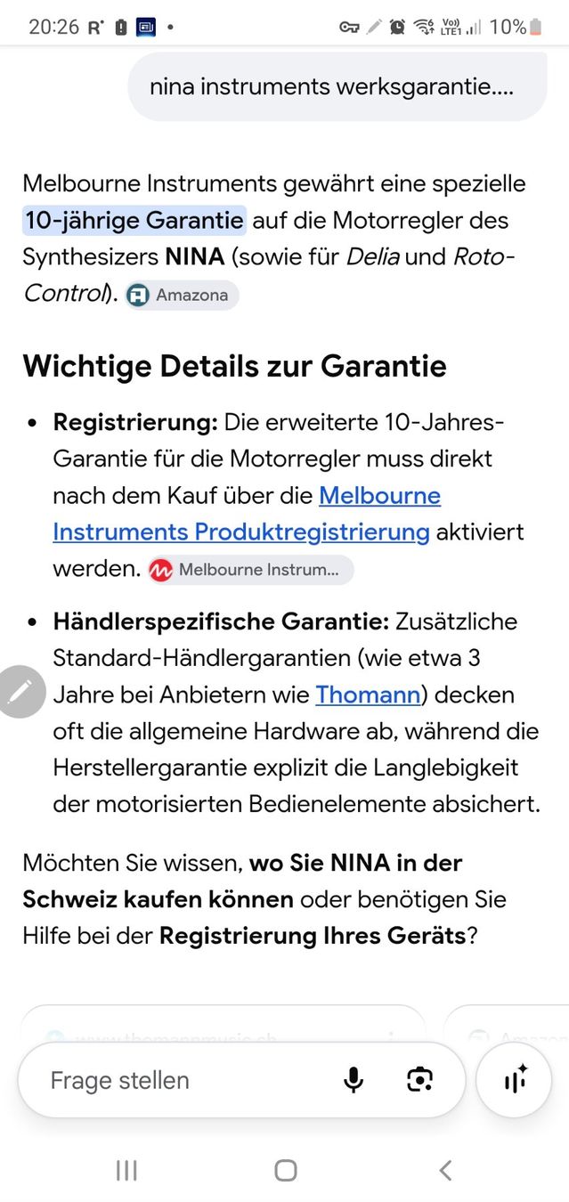 Strumenti musicali: melbourne instruments NINA  mit Werksgarantie – Nuovo (secondo la descrizione) da Muri AG venduto da Jeromia 4
