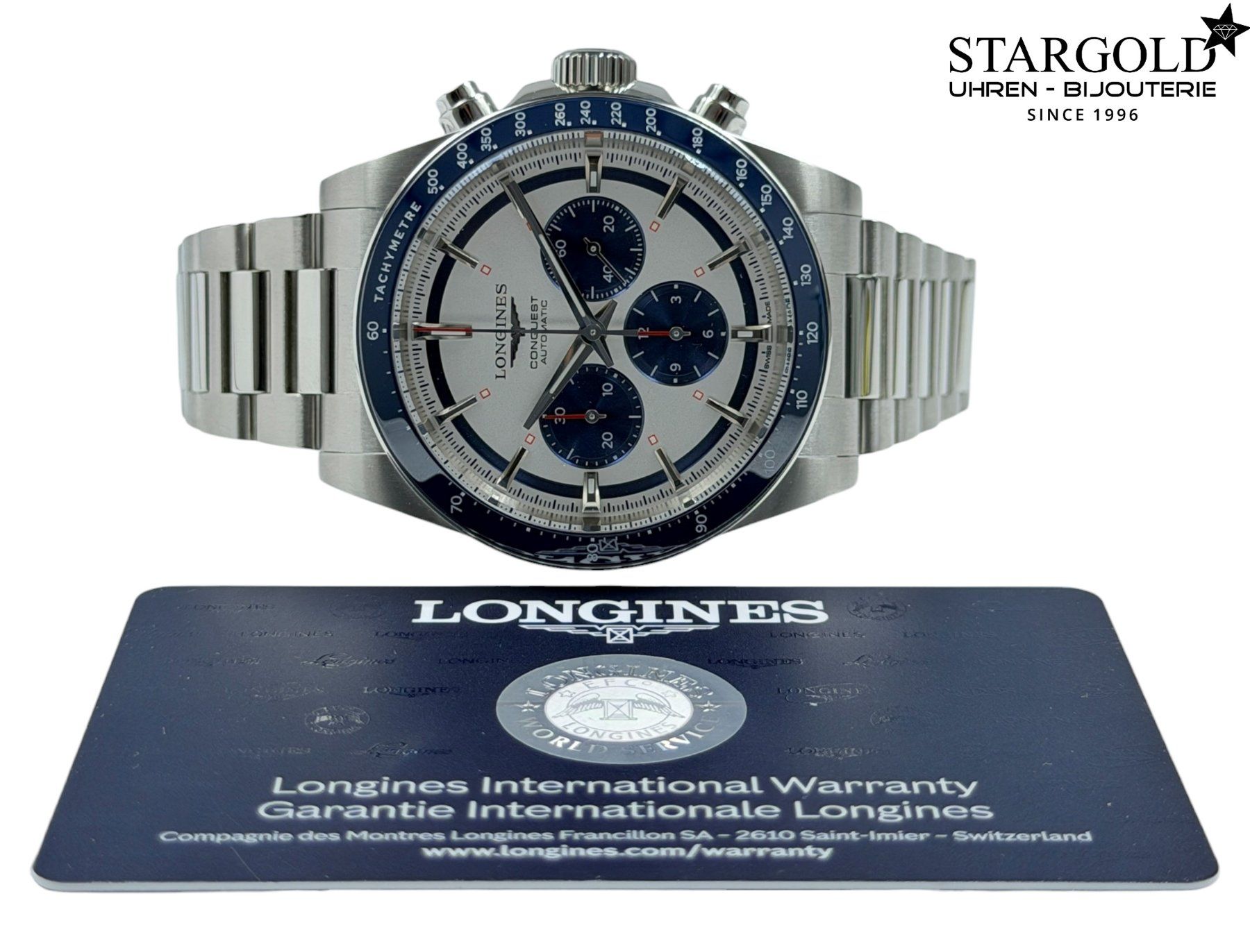 Longines Orologi: Longines Conquest Chronograph -  L3.835.4.98.6 – Usato da Zürich venduto da Stargold-Uhren 8