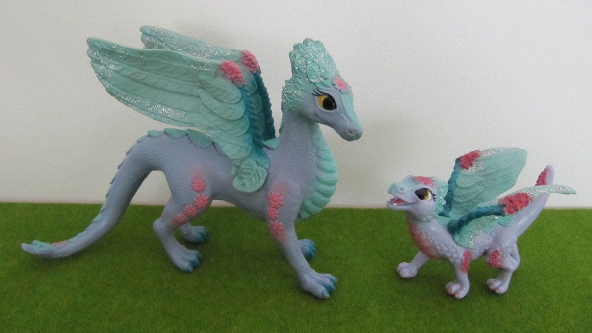Schleich Giocattoli: Schleich Bayala Drachen Set – Usato da Brunnen venduto da Kiwiland1