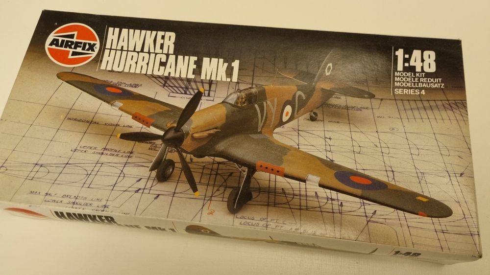 Maquette Hawker Hurricane Mk.1 Airfix à L'échelle 1/48 - Kit De Construction Neuf, Idéal Pour Les Passionnés D'aviation