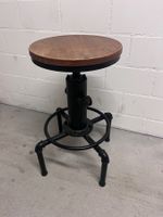 Hocker Industrial Design Metall Holz gebraucht