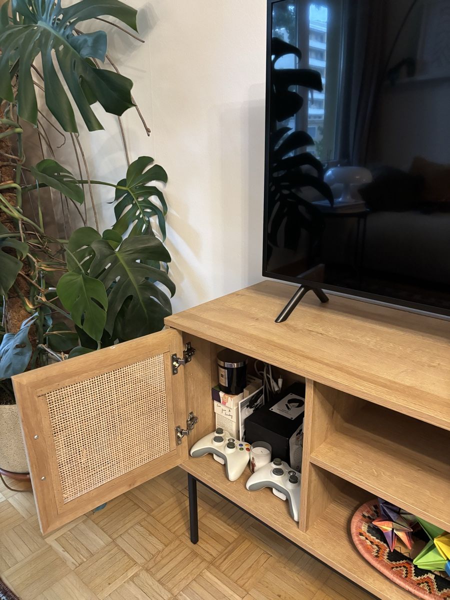 Mobili TV: TV Stand PASCO Rattan Light Brown – Usato da Zürich venduto da tom_9gsk 2