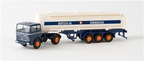 Brekina Modellautos: MB LPS Bertschi (blau) BRK 81040 – Neu und originalverpackt aus Interlaken von F.Loco
