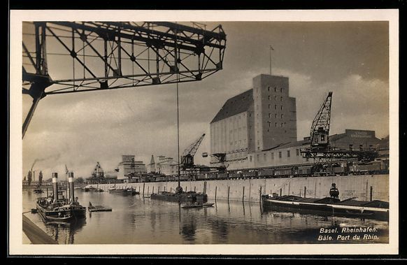 Cartes postales: AK Basel, Rheinhafen – D'occasion à Berlin par bartko-reher