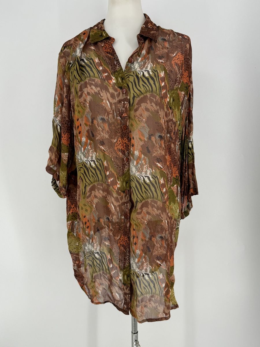 Camicette: Bluse Tunika Animalprint Gr. 50/52 – Difettoso da Auenstein venduto da moin.