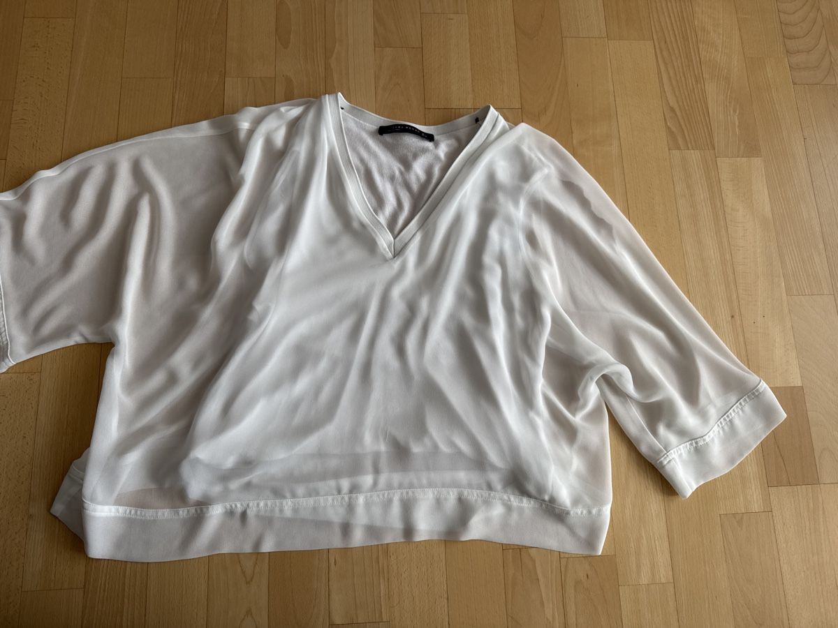 Zara Camicette: Zara Bluse weiss Gr. L – Usato da Abtwil SG venduto da ale2002