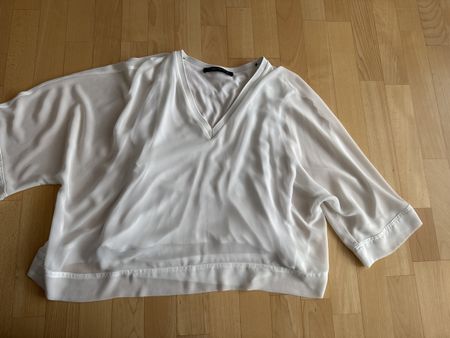 Zara Bluse weiss Gr. L