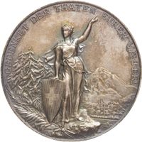Schweiz Glarus, AR Schützenmedaille 1892, Eidg. Schützenfest