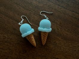 Sommerliche Ohrringe Glace/Eis-Design, neu und ungetragen!