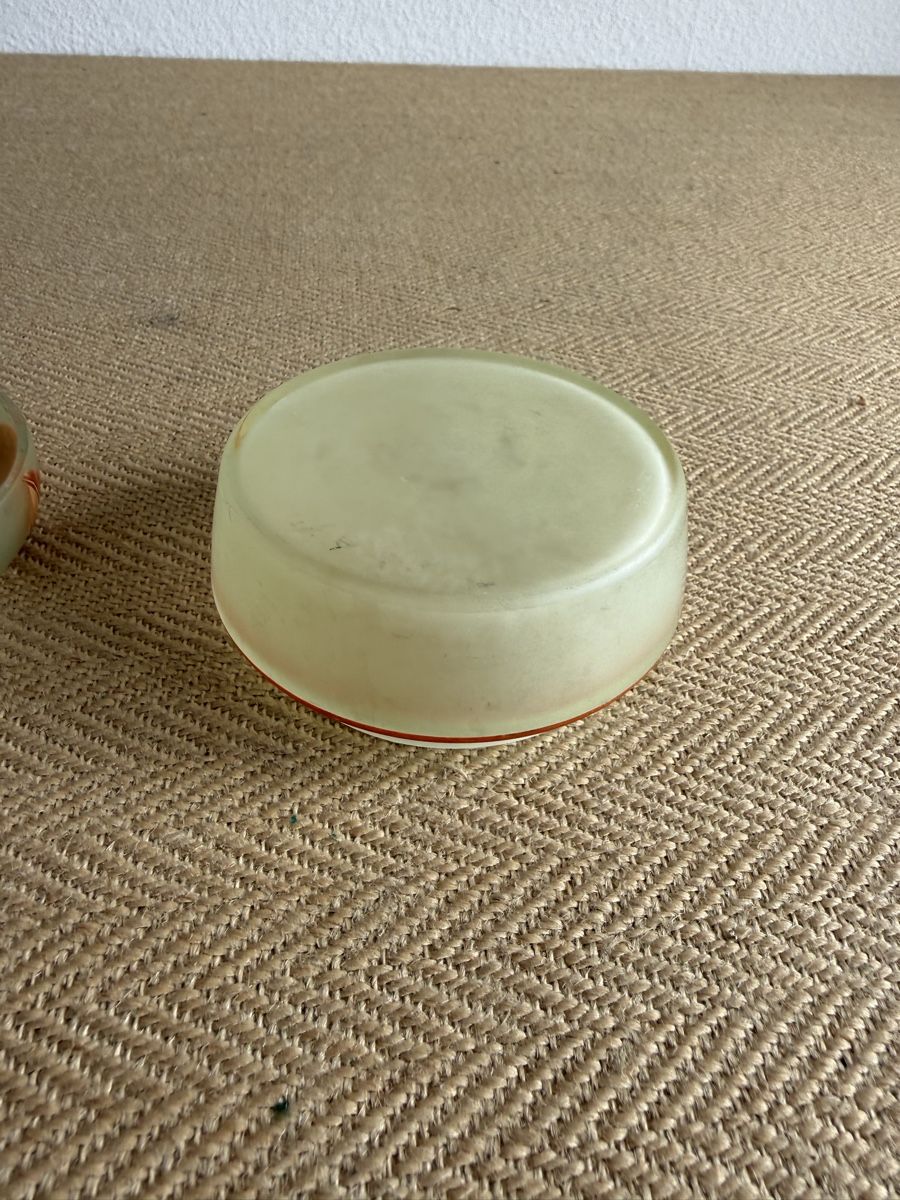 Zuccheriere: Schöne antike Glasdose JUGENDSTIL handbemalt – Usato da Konolfingen venduto da petzipetz 3