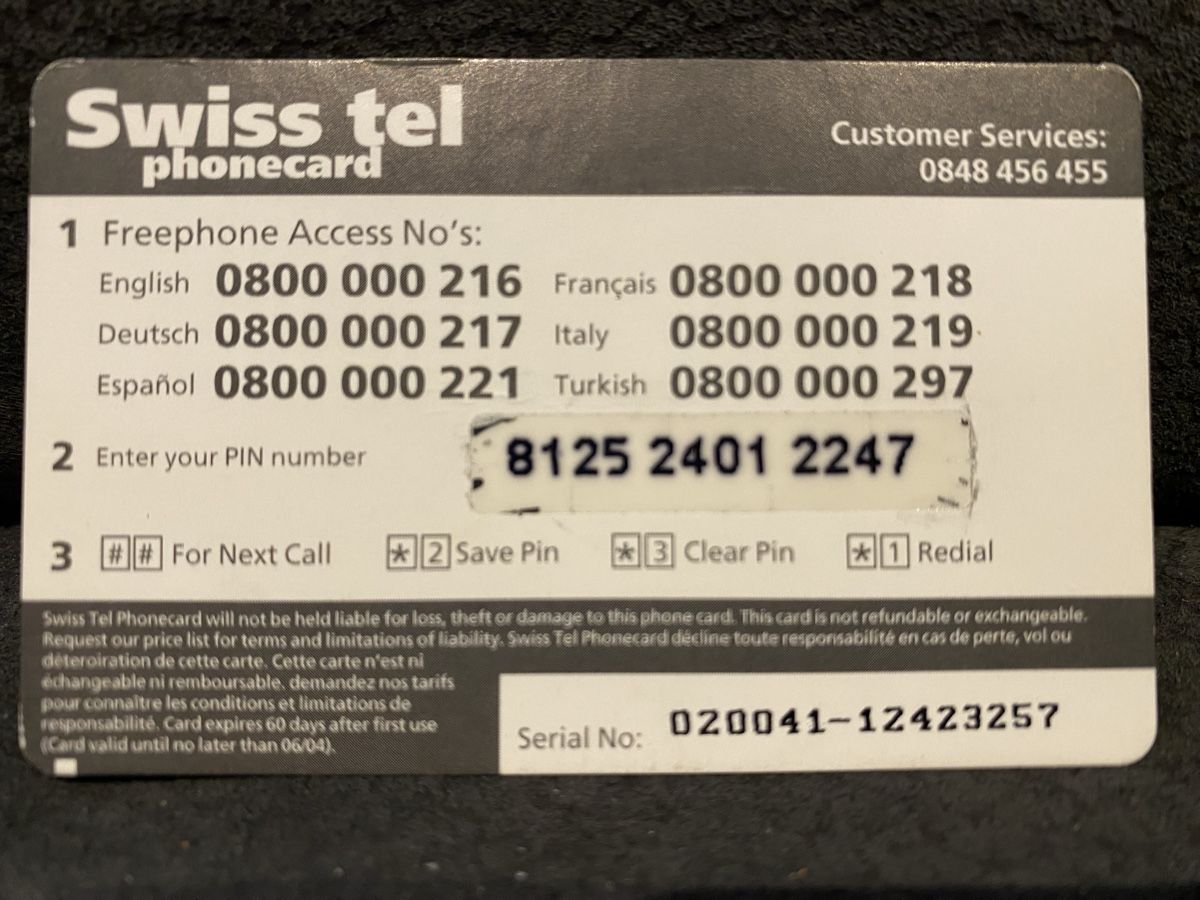 Telefon- & Taxkarten: Carte – Gebraucht aus Lausanne von babacard10 1