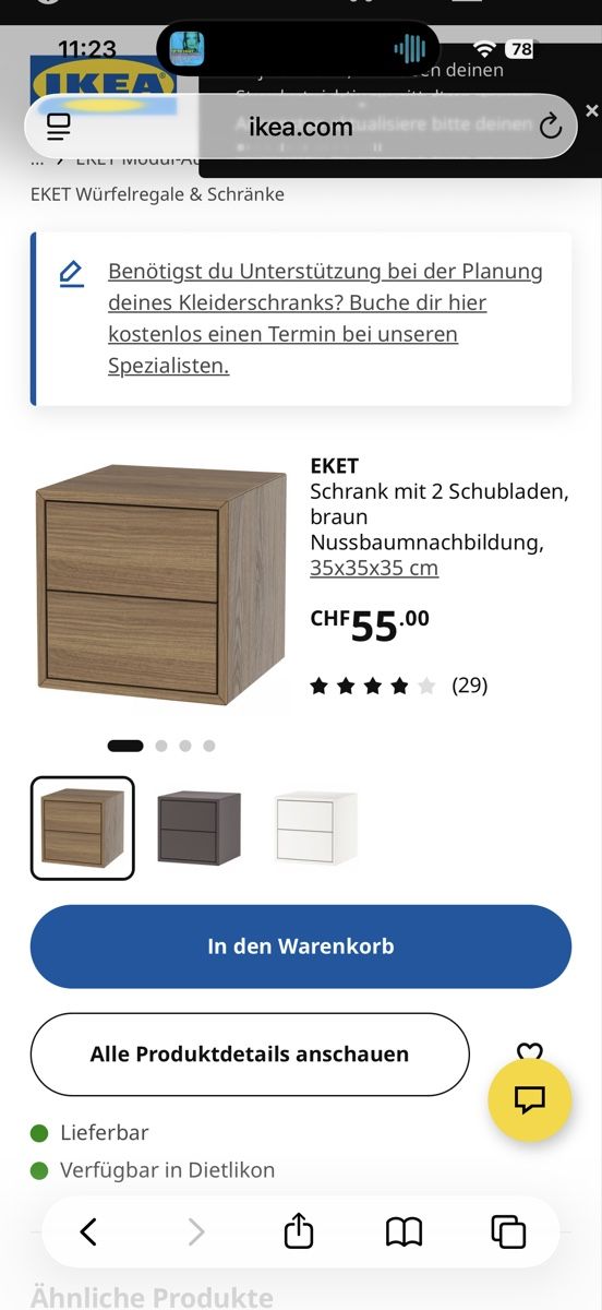 Ikea Comodini: 2 Ikea Eket Schränke mit 2 Schubladen  – Nuovo (secondo la descrizione) da Mühlau venduto da kvn_8cmk 2